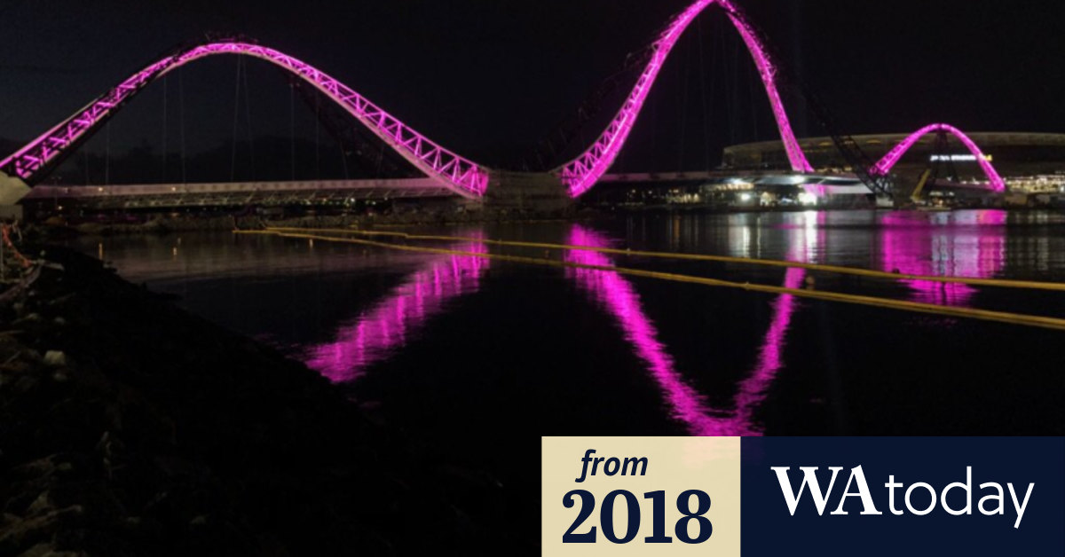 Optus Stadium bridge now open for footy hordes ahead of Sunday AFL game